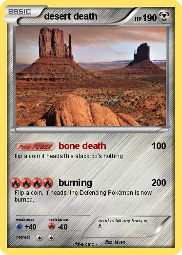 Pokemon desert death