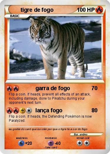 Pokemon tigre de fogo