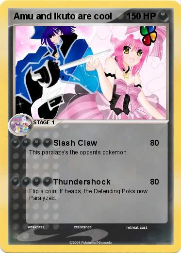 Pokemon Amu and Ikuto are cool