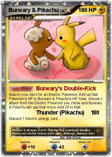 Pokemon Buneary & Pikachu