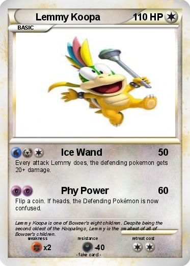 Pokemon Lemmy Koopa