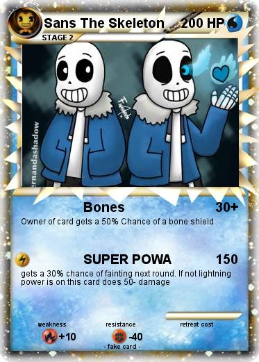 Pokemon Sans The Skeleton