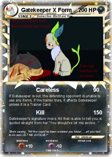 Pokemon Gatekeeper X Form