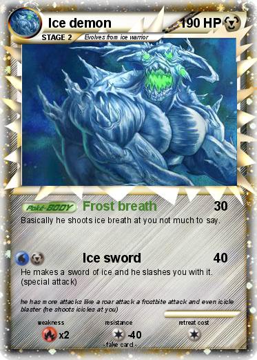 Pokemon Ice demon