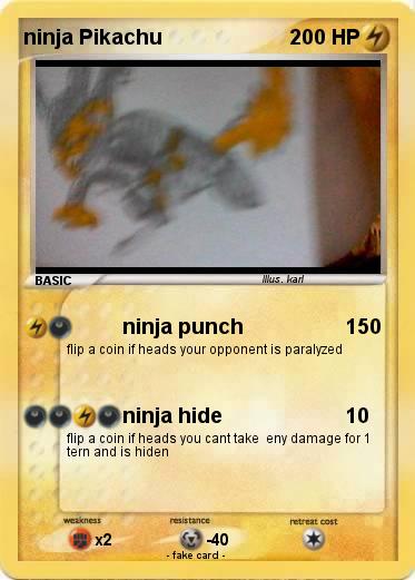 Pokemon ninja Pikachu