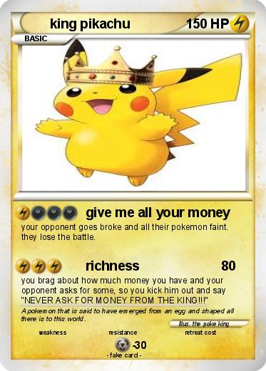 Pokemon king pikachu