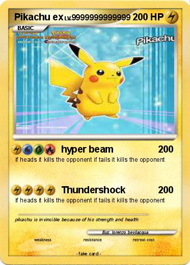 Pokemon Pikachu ex