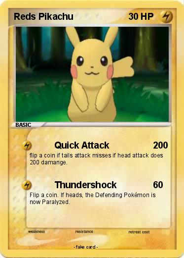 Pokemon Reds Pikachu