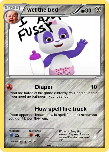 Pokemon I wet the bed