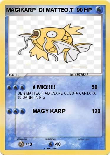 Pokemon MAGIKARP  DI MATTEO.T