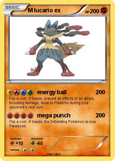 Pokemon M lucario ex