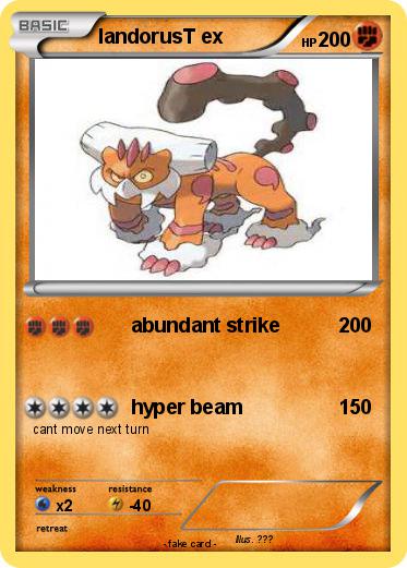 Pokemon landorusT ex