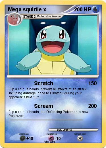 Pokemon Mega squirtle x