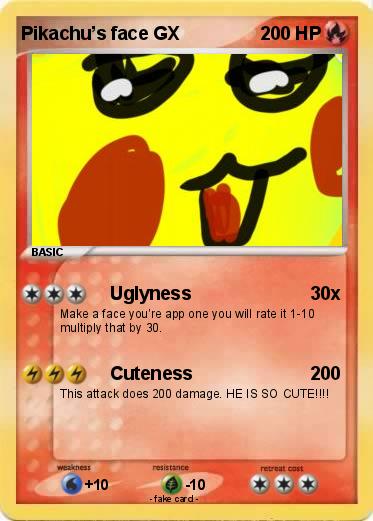 Pokemon Pikachu’s face GX