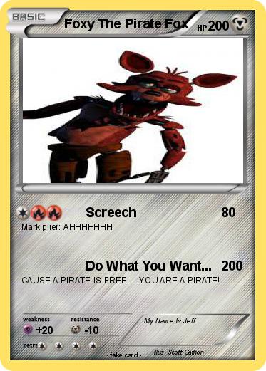 Pokemon Foxy The Pirate Fox