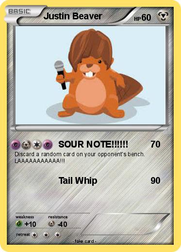 Pokemon Justin Beaver