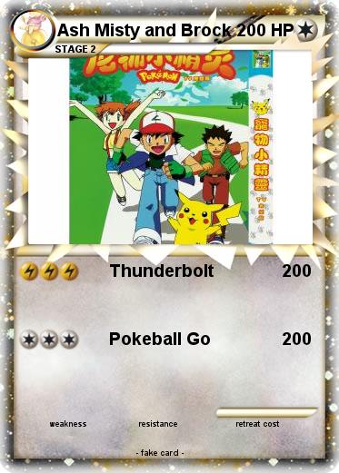 Pokemon Ash Misty and Brock