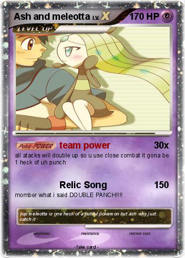 Pokemon Ash and meleotta