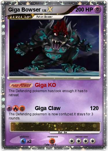 Pokemon Giga Bowser