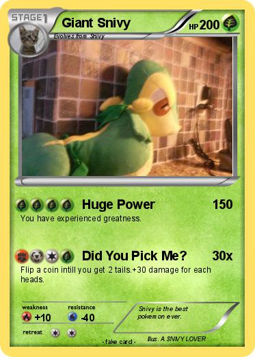 Pokemon Giant Snivy