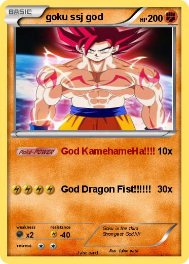 Pokemon goku ssj god