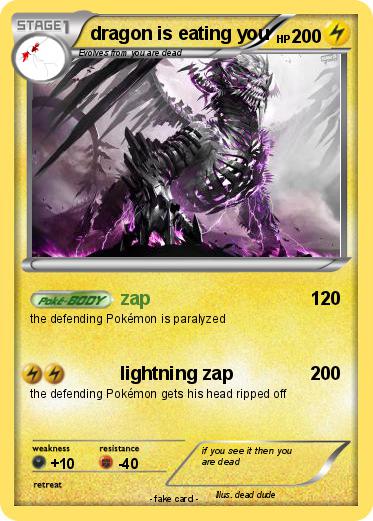 Pokemon dragon is eating you