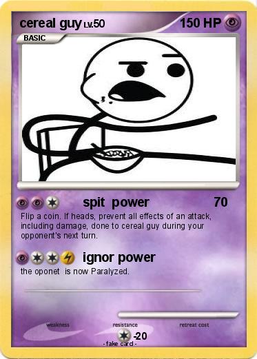 Pokemon cereal guy