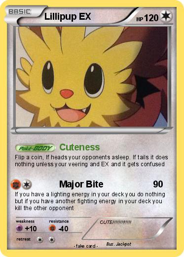 Pokemon Lillipup EX