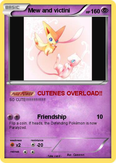 Pokemon Mew and victini