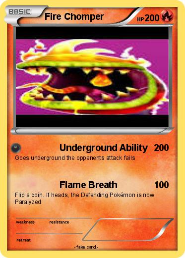 Pokemon Fire Chomper