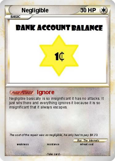 Pokemon Negligible