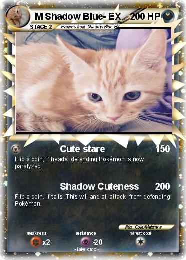 Pokemon M Shadow Blue- EX