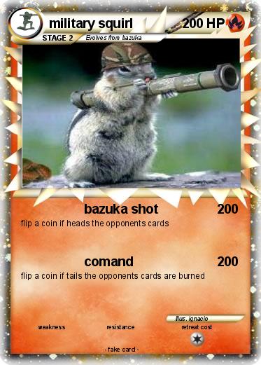Pokemon military squirl