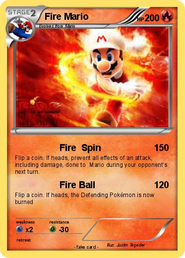 Pokemon Fire Mario