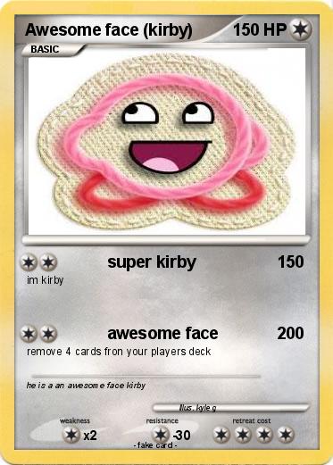 Pokemon Awesome face (kirby)