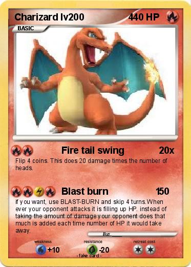 Pokemon Charizard lv200                 4