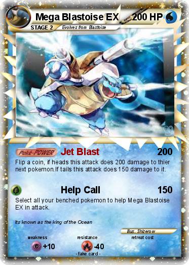 Pokemon Mega Blastoise EX