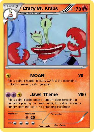 Pokemon Crazy Mr. Krabs