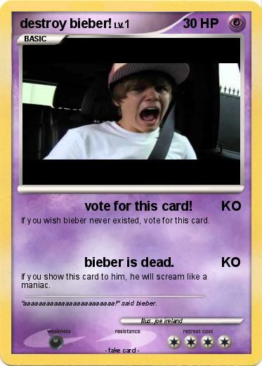 Pokemon destroy bieber!
