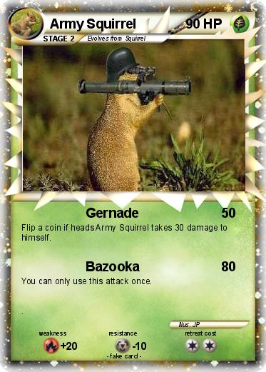 Pokemon Army Squirrel