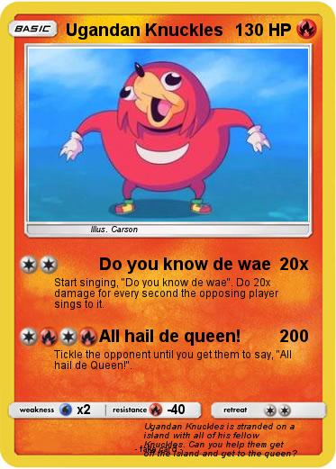 Pokemon Ugandan Knuckles