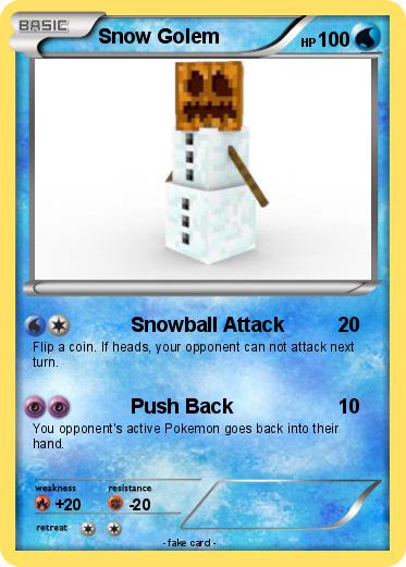 Pokemon Snow Golem