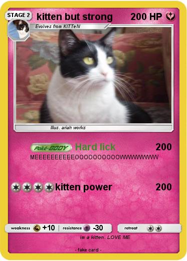 Pokemon kitten but strong