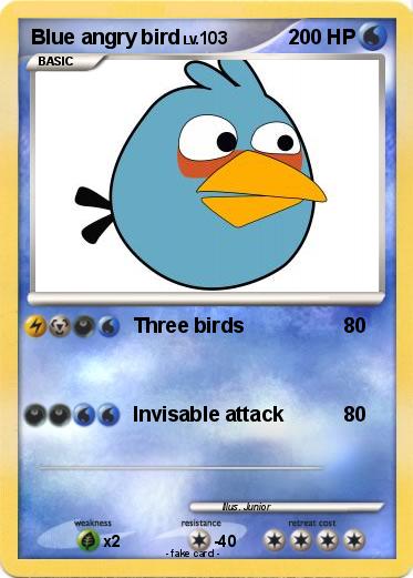 Pokemon Blue angry bird