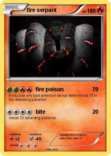 Pokemon fire serpant