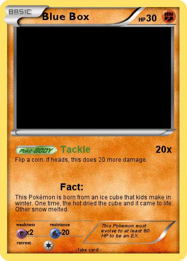 Pokemon Blue Box
