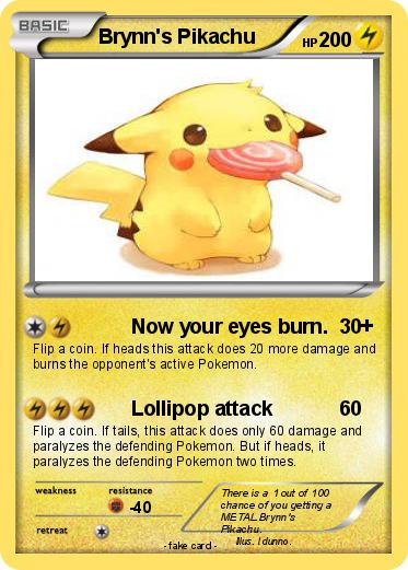 Pokemon Brynn's Pikachu