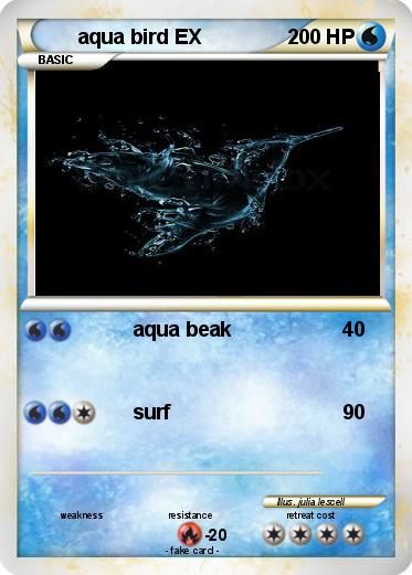 Pokemon aqua bird EX