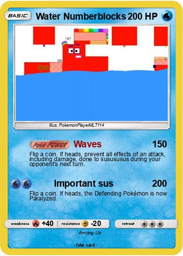 Pokemon Water Numberblocks