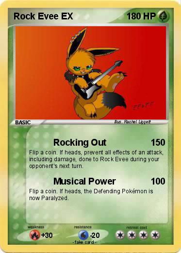 Pokemon Rock Evee EX